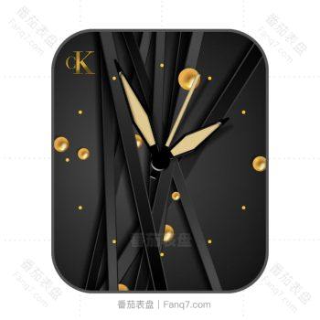 Calvin Klein卡尔文·克莱恩黄色小球黑色条表盘.clock