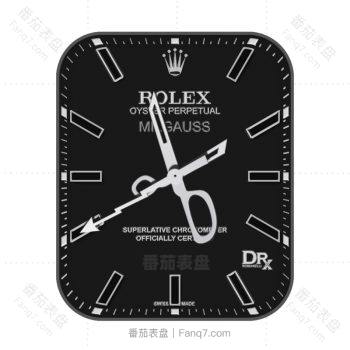 劳力士ROLEX黑色剪刀指针表盘.clock