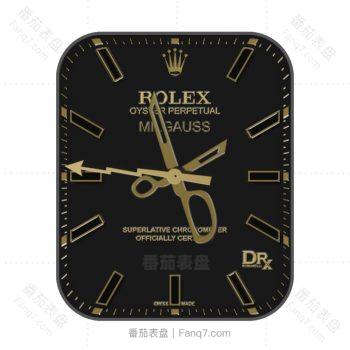 劳力士ROLEX黑色玫瑰金剪刀表盘.clock
