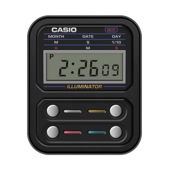 卡西欧CASIOG黑边复古表盘.clock