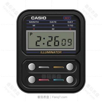 卡西欧CASIOG黑边复古表盘.clock