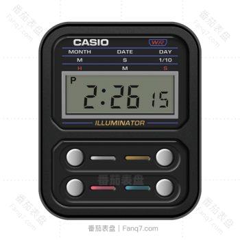 卡西欧CASIOG黑边复古表盘.clock