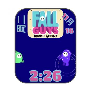Fall Guys糖豆人深蓝色动态表盘.clock