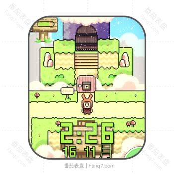 Game Pixie可爱兔子游戏表盘.clock