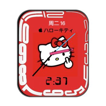 watch S7独占Continuum红色KT猫表盘.clock