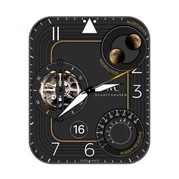 万国IWC 黑色月球机械表盘.clock