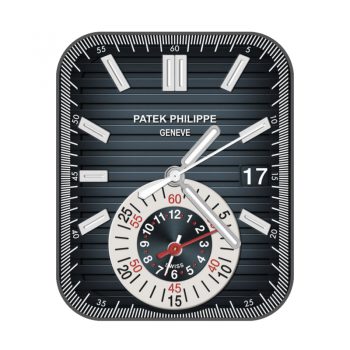 partek philippe百达翡丽蓝色条纹表盘.clock