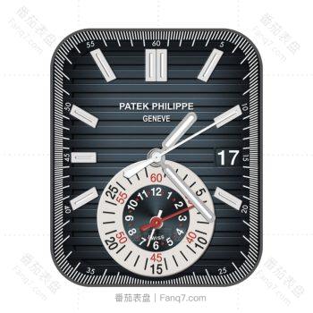 partek philippe百达翡丽蓝色条纹表盘.clock