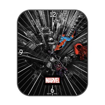 漫威系列蜘蛛侠城市黑色表盘.clock