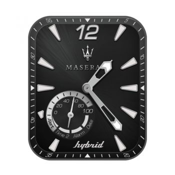 玛莎拉蒂Maserati高级黑简约表盘.clock