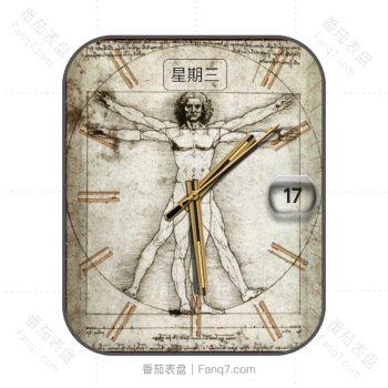 世界名画达芬奇素描表盘.clock