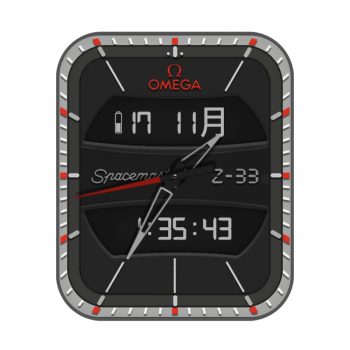 OMEGA 欧米茄深黑色灰边复古表盘.clock