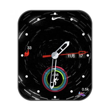 耐克nike白色圈运动表盘.clock