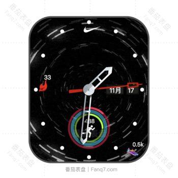 耐克nike白色圈运动表盘.clock