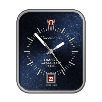欧米茄OMEGA蓝色星空圈银边表盘.clock