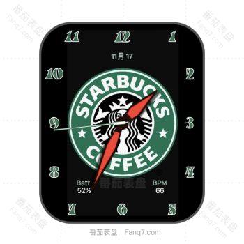 星巴克logo黑色表盘.clock