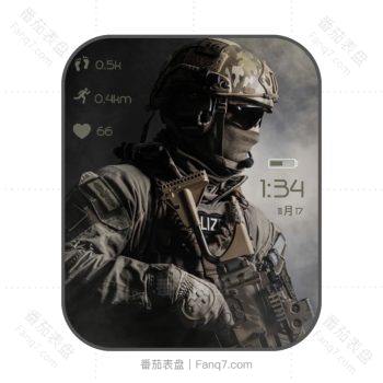绝地求生士兵迷彩迷雾表盘.clock