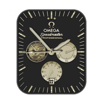 欧米茄OMEGA阿波罗11登月50周年黑金高端表盘.clock