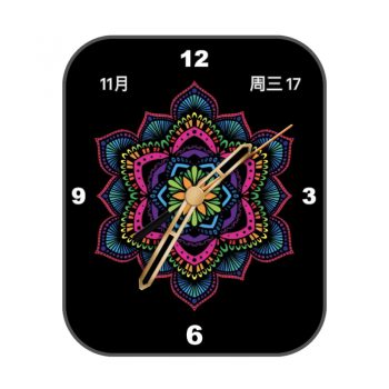 万花筒黑色多彩表盘.clock