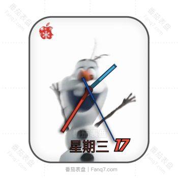 冰雪奇缘雪宝动态表盘.clock