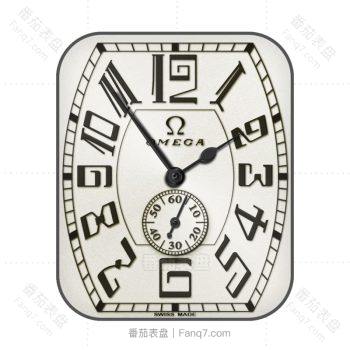OMEGA 欧米茄米黄色复古时钟表盘.clock