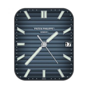 partek philippe百达翡丽蓝色条纹表盘.clock