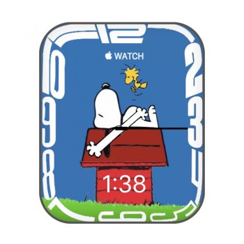 watch S7独占Continuum蓝色史努比卡通表盘.clock