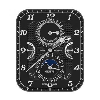 partek philippe百达翡丽黑色色中世纪风格表盘.clock