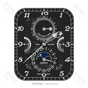 partek philippe百达翡丽黑色色中世纪风格表盘.clock