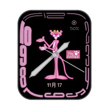 watch S7独占Continuum粉红顽皮豹黑色表盘.clock
