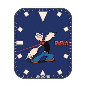 Popeye Undone Black大力水手蓝色表盘.clcok