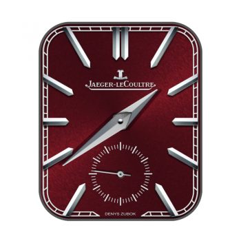 积家 Jaeger-LeCoulltre红色简约表盘.clock