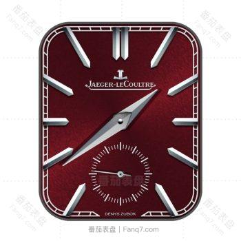 积家 Jaeger-LeCoulltre红色简约表盘.clock