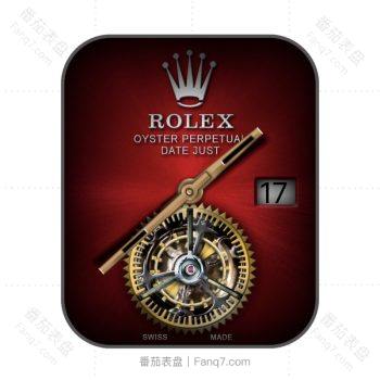 劳力士ROLEX红黑渐变重力飞陀表盘.clock