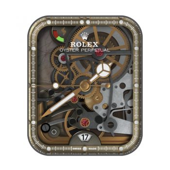 劳力士ROLEX银棕机械表盘.clock