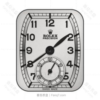 劳力士ROLEX灰色复古时钟表盘.clock