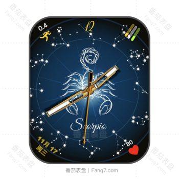 十二星座巨蟹蓝色表盘.clock