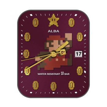 超级玛丽mario红色马赛克卡通.clock