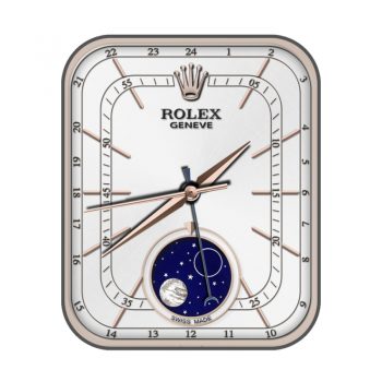 劳力士ROLEX白色月亮表盘.clock