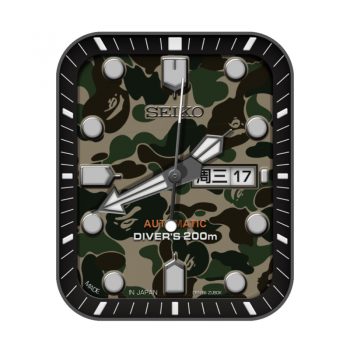 SEIKO迷彩黑边表盘.clock