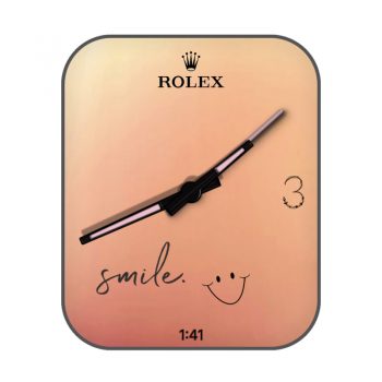 劳力士ROLEX橙粉渐变smile微笑表盘.clock