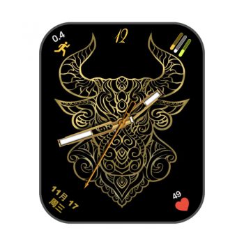 十二星座金牛黑金表盘.clock