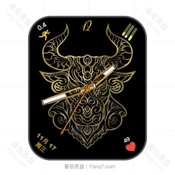 十二星座金牛黑金表盘.clock