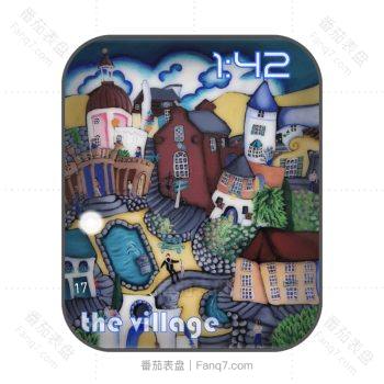 TheVillage城市插画表盘.clock