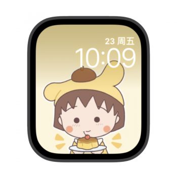 樱桃小丸子苹果iwatch壁纸表盘.watchface