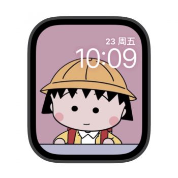樱桃小丸子苹果iwatch壁纸表盘.watchface