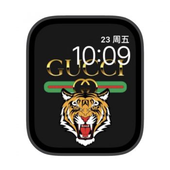 GUCCI古驰老虎苹果iwatch壁纸表盘.watchface