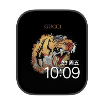 GUCCI古驰老虎苹果iwatch壁纸表盘.watchface