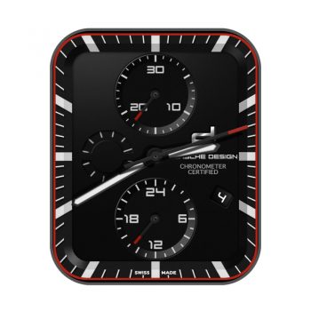 Porsche保时捷标黑色三盘表盘.clock