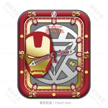 IronMan钢铁侠invict英他氟漫威系列红色表盘.clock